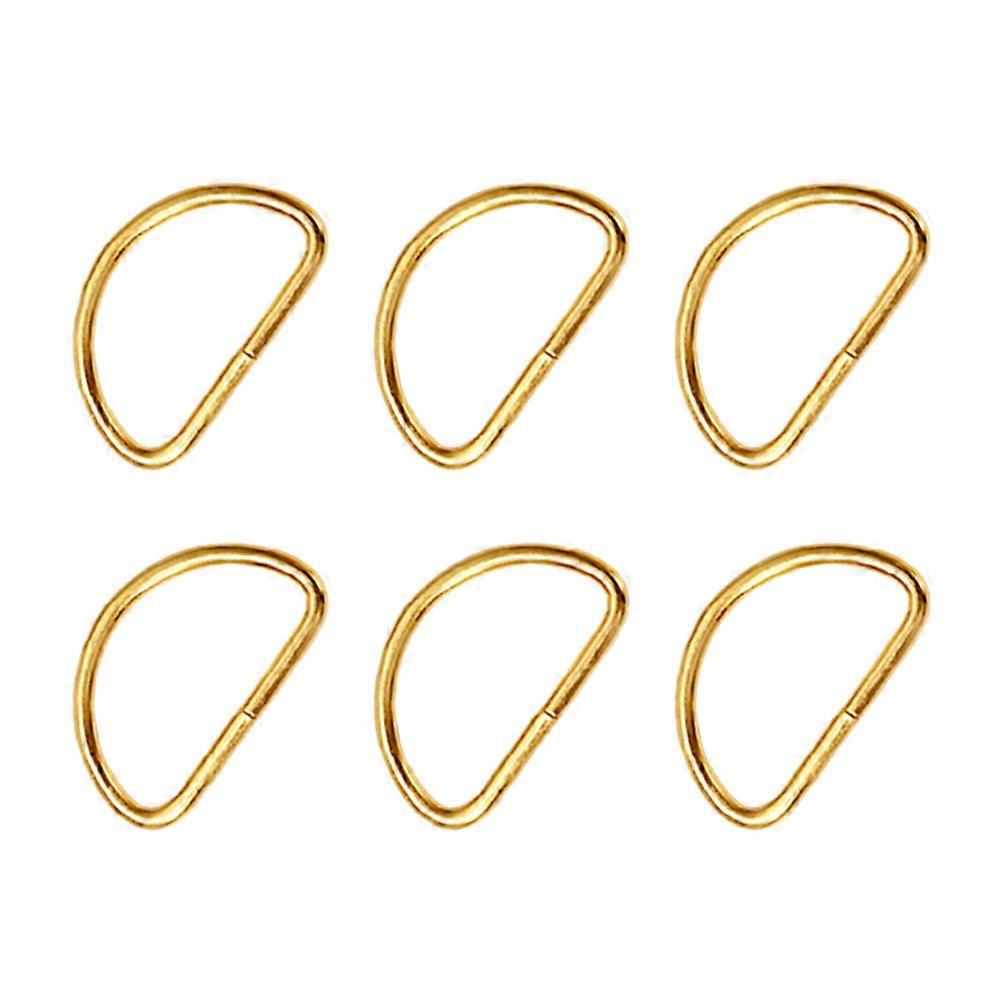 Bag Making Supplies D Shaped Simple Design Anti Skid D Ring for Straps Cat Hammocks 100Pcs Golden