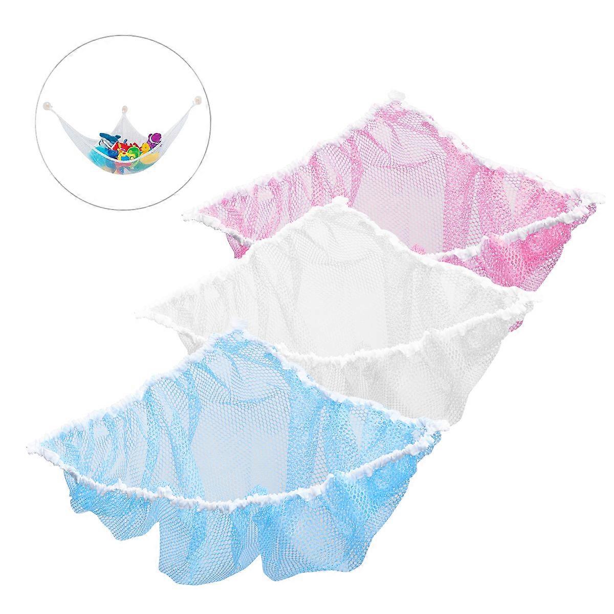 Stuffed Animal Storage Net Kids Toy Storage Pink 180x120x120cm Toy Bins For Kids Playroom 1Pack