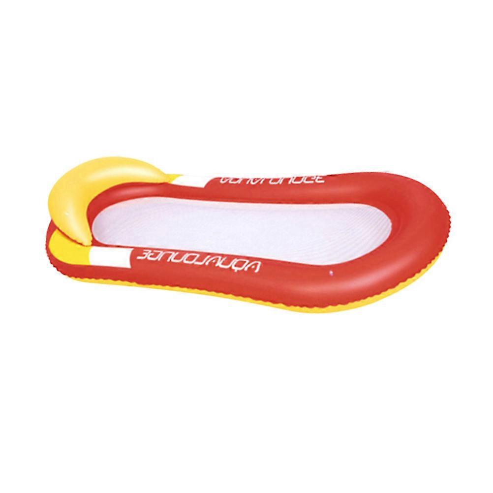 Pool Floating Bed Floating Mat Water Relaxation Red 150*75cm Leak-Proof 1Pcs