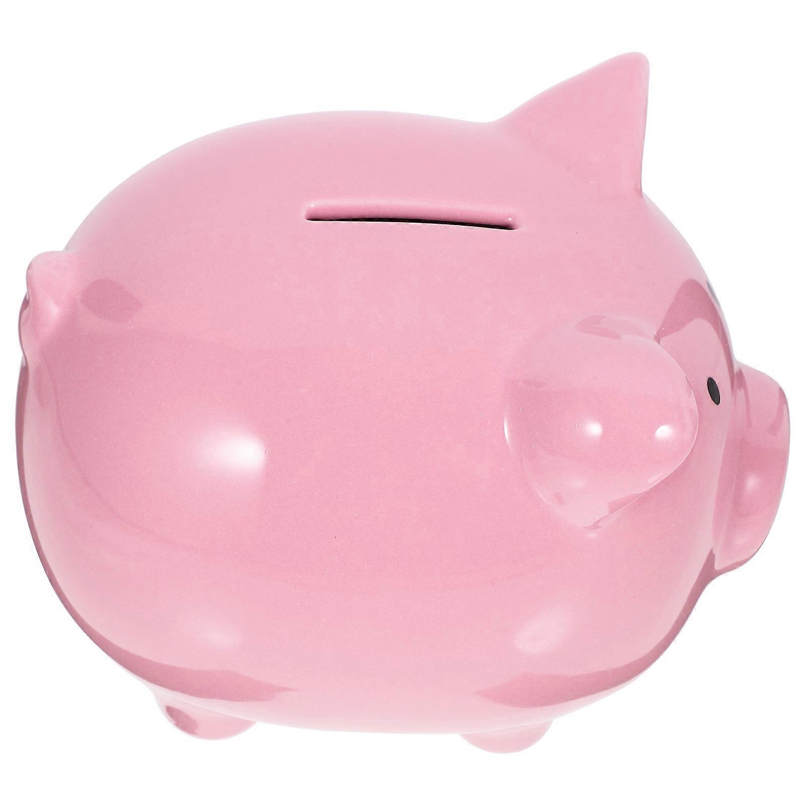 Kids Money Savings Box Pig Shaped Saving Pot Child Friendly present Giving Approx 15 2 X 12 3 X 11 2 Cm 1Pcs