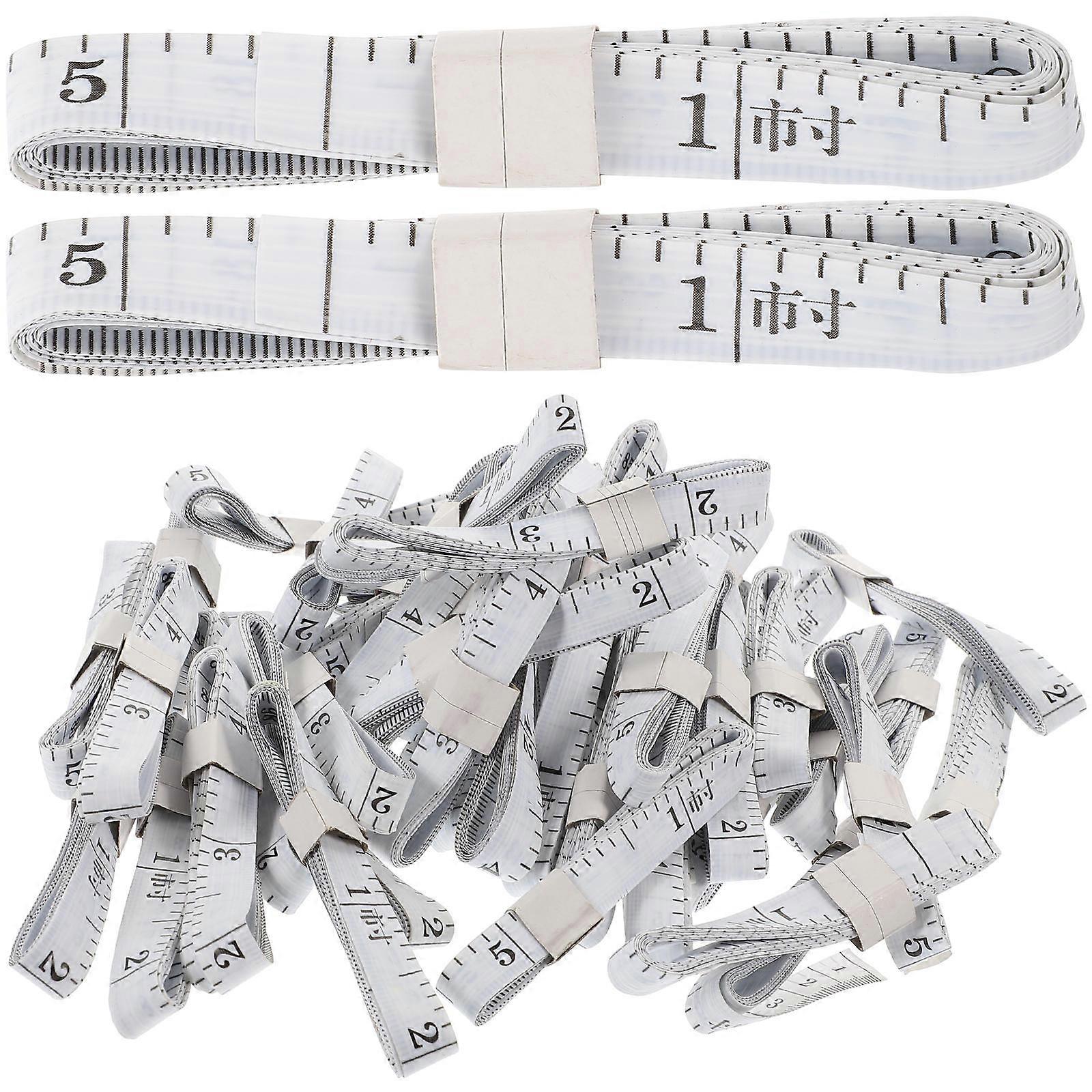 Soft Measuring Tape Portable Measuring Tape Sewing Diy Projects Teaching Multi-Colored 200cm X 1cm X 0.1cm 50Set