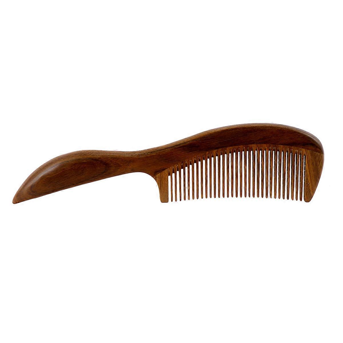 Natural Wooden Hair Comb with Long Handle Comfortable Scalp Massage, Smooth Texture, Durable & Safe for Professional and Family Use