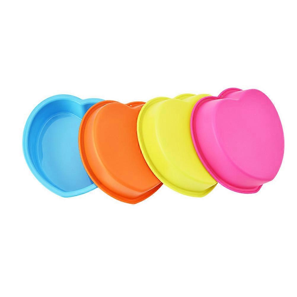 Heart Shaped Cake Mould Set 3pcs Creative Silicone Baking Tools for Fondant, Chocolate & Cake Making, Non Stick & Easy to Clean, Perfect for Home