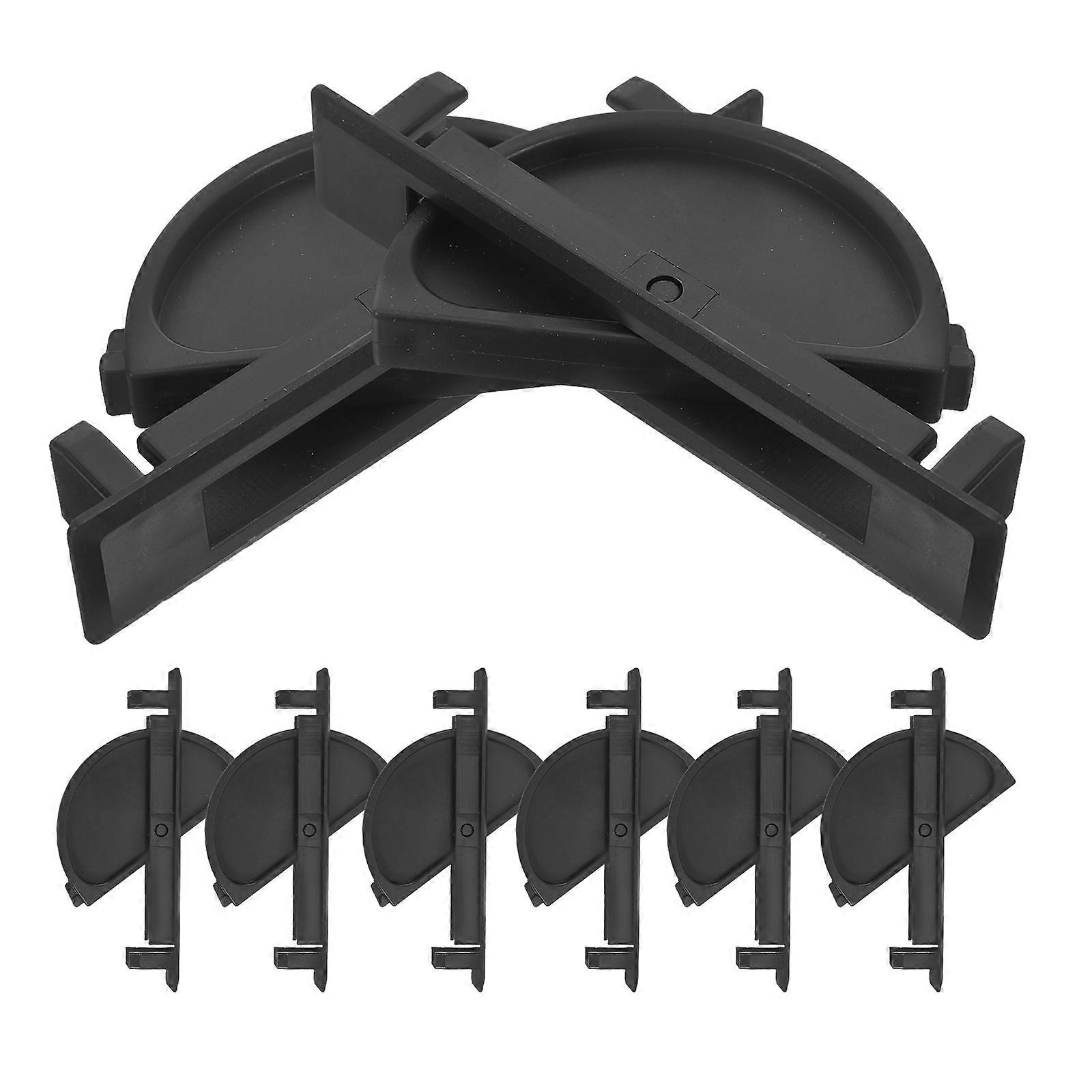Table Lift Prevention Device Stabilize Surface Ergonomic Shape Black 8Pcs For Office And Home Use