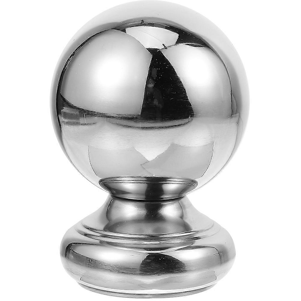 Corrimano per scale Colonna Terminale Facile da Installare 63mm Tubo Diametro Argento 1 Pz