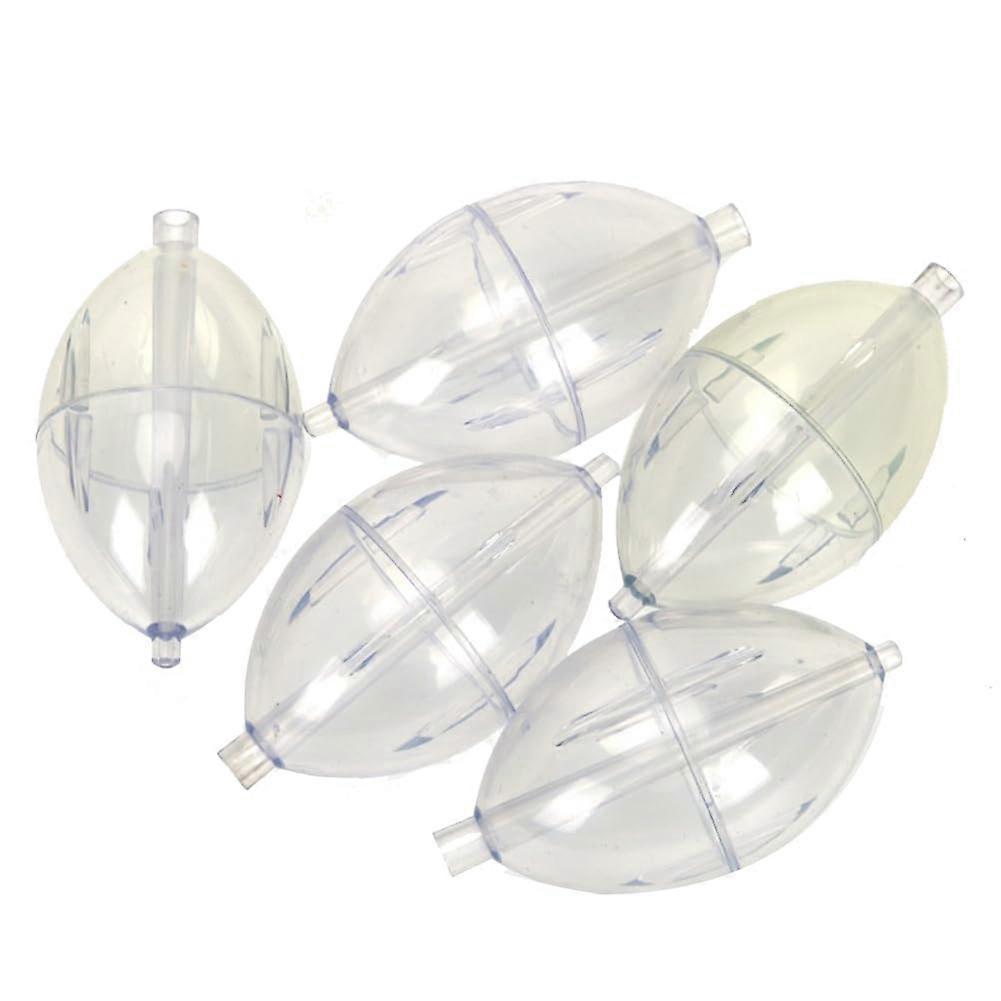 5 S. Fischen Clear Float Buoy Slip Strike Indicator Oval Float Bubble Float Angelsport Outdoor Accessories