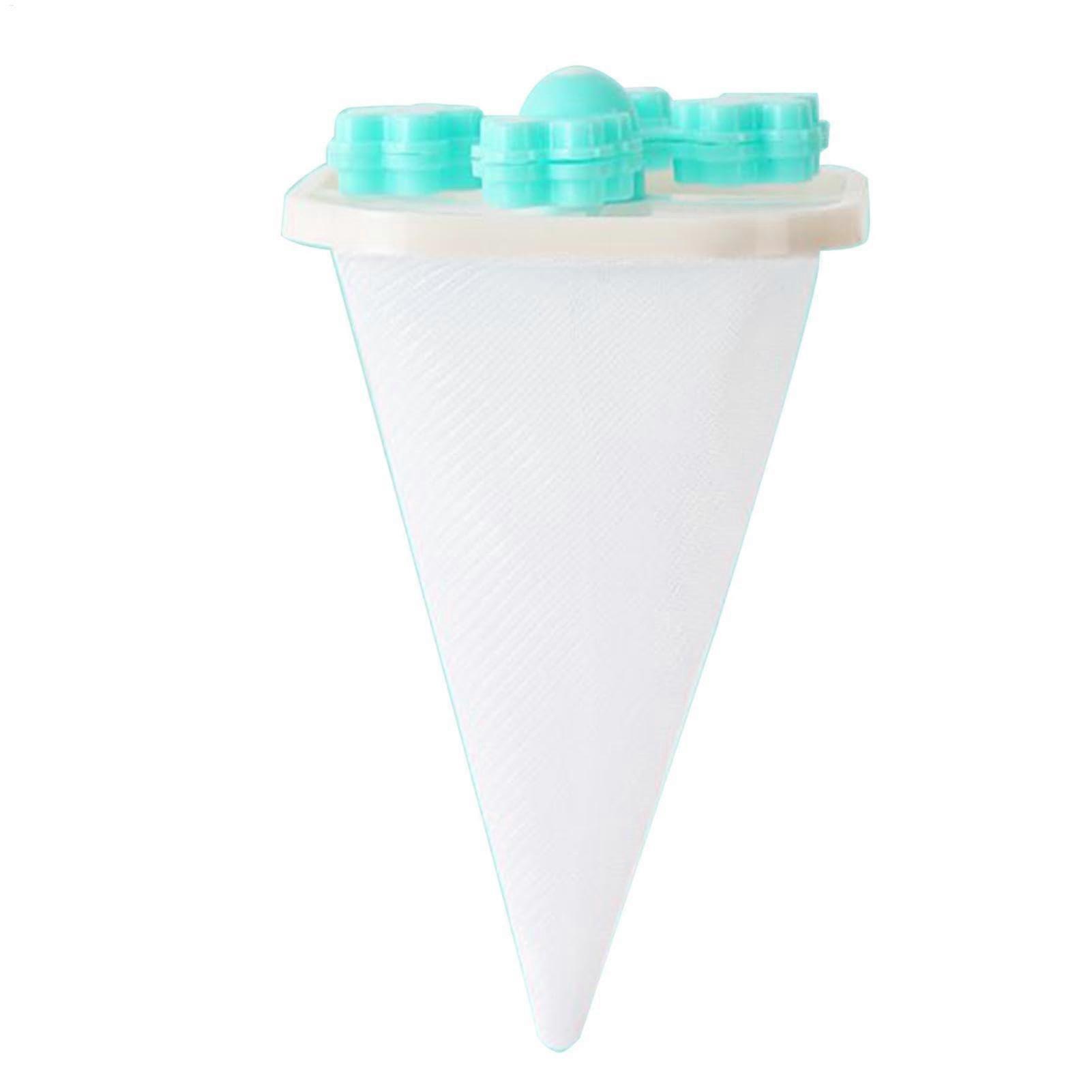 Floating Hair Filter Mesh Portable Filter Net For Washing Machines Front Load Top Load Flexible Hair Catcher Green