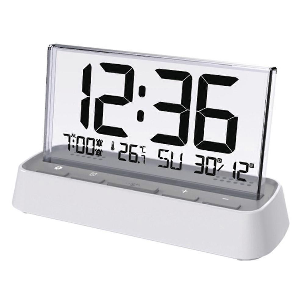 3572 Digital Clock Large Display Calendar Alarm Clock with Temperature / Humidity Display