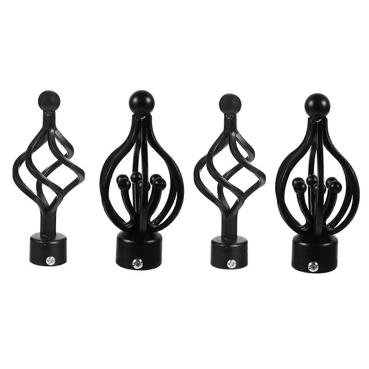 1 Set Curtain Rod Head Gripper Sliding Door Latch Scratch Locks Hanger