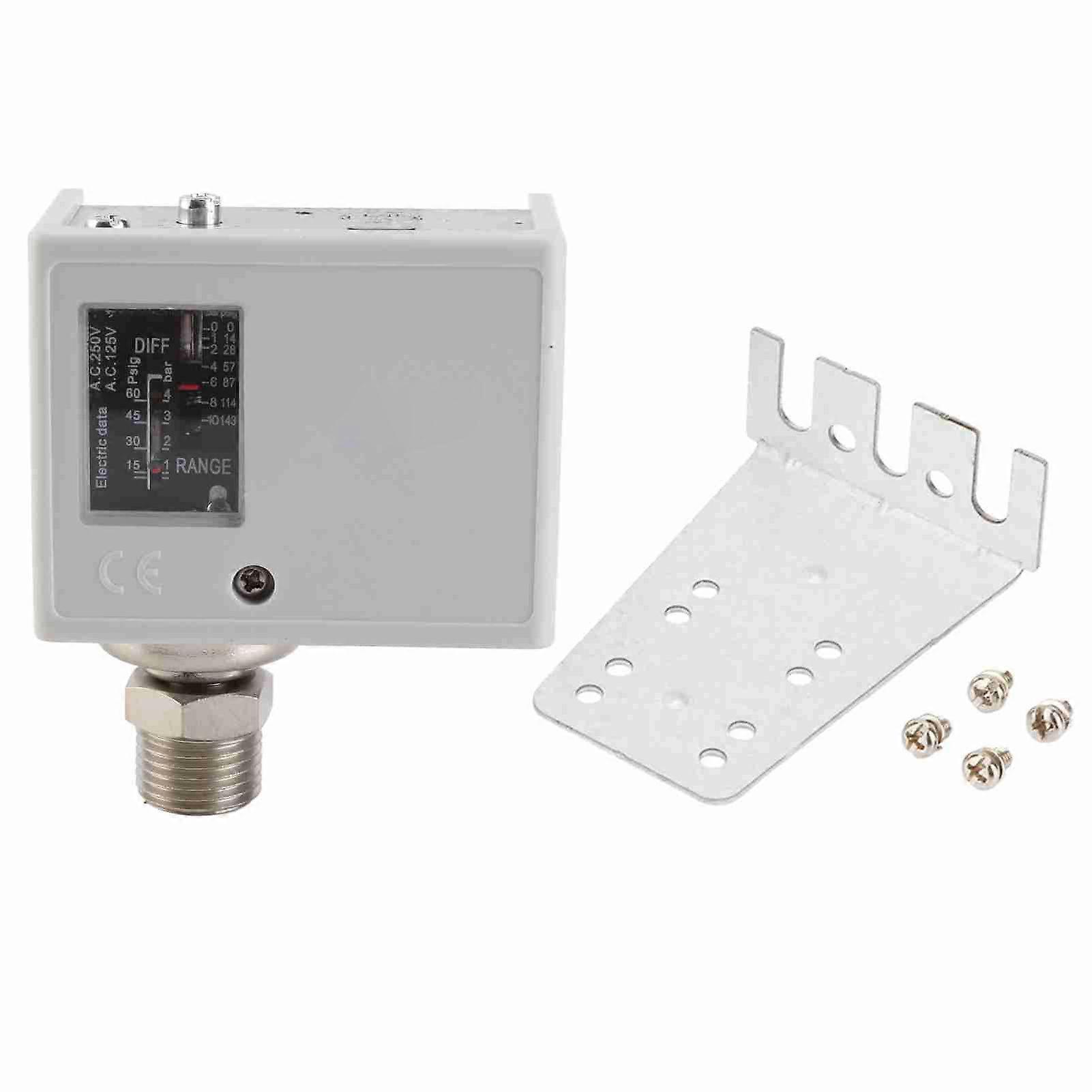 G1/2 Pressure Control Switch for Air Water Pump, Electronic Compressor Pressure Controller Adjustable for Home System