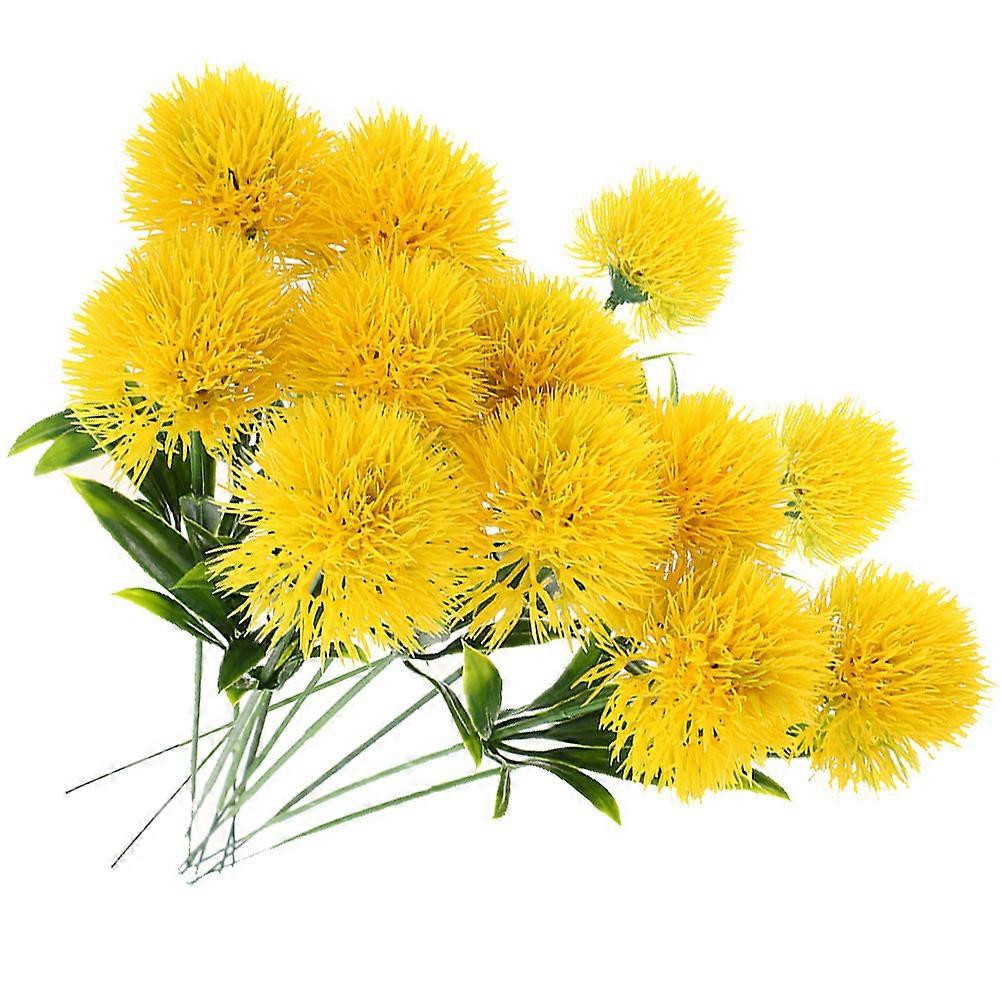 12PCS Realistic Artificial Dandelions Elegant Flower Arrangement for Home Decor, Wedding, and Garden Easy to Clean, No Maintenance Forever