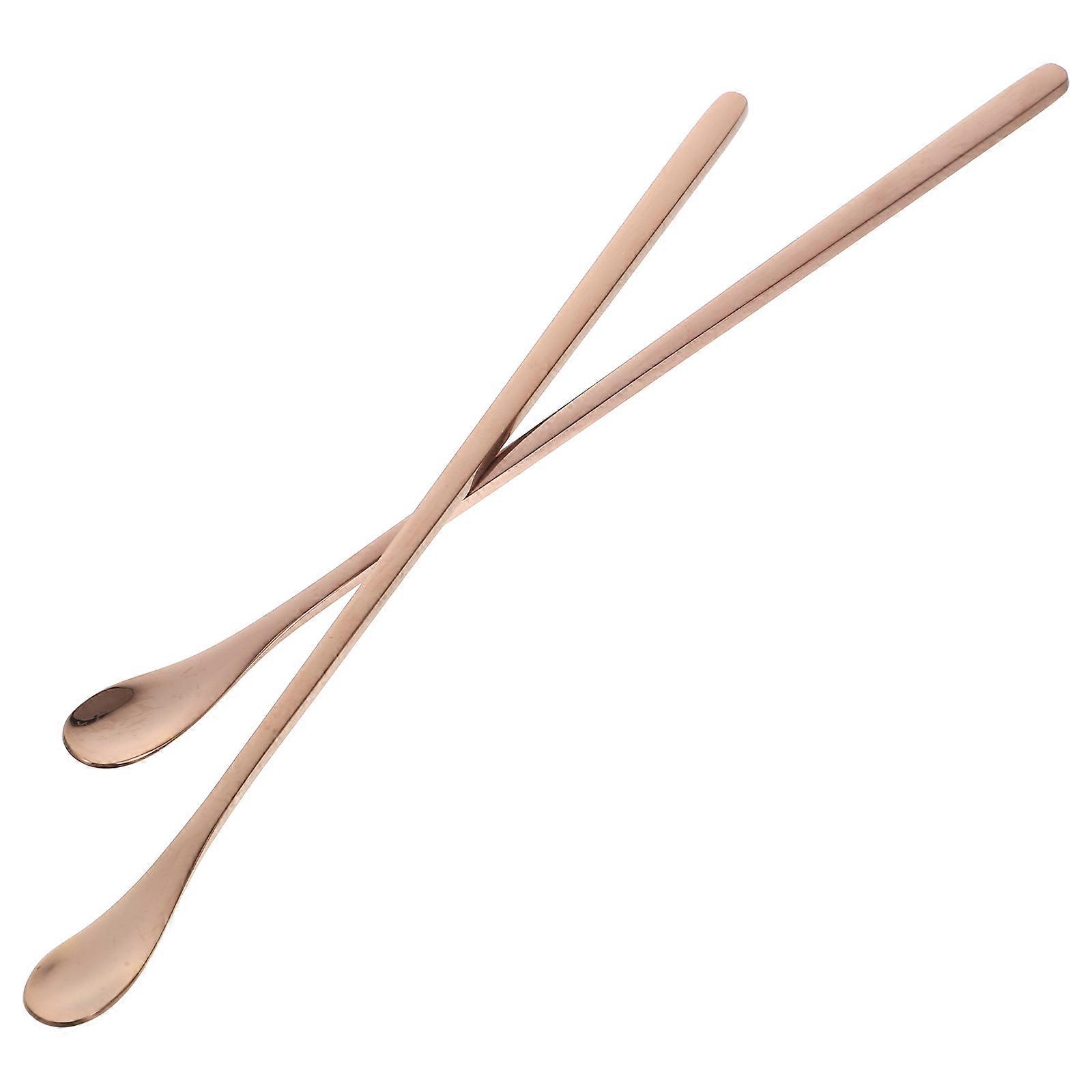2Pcs Reptile Feeding Spoon Long Handle for Reptile Food Supply