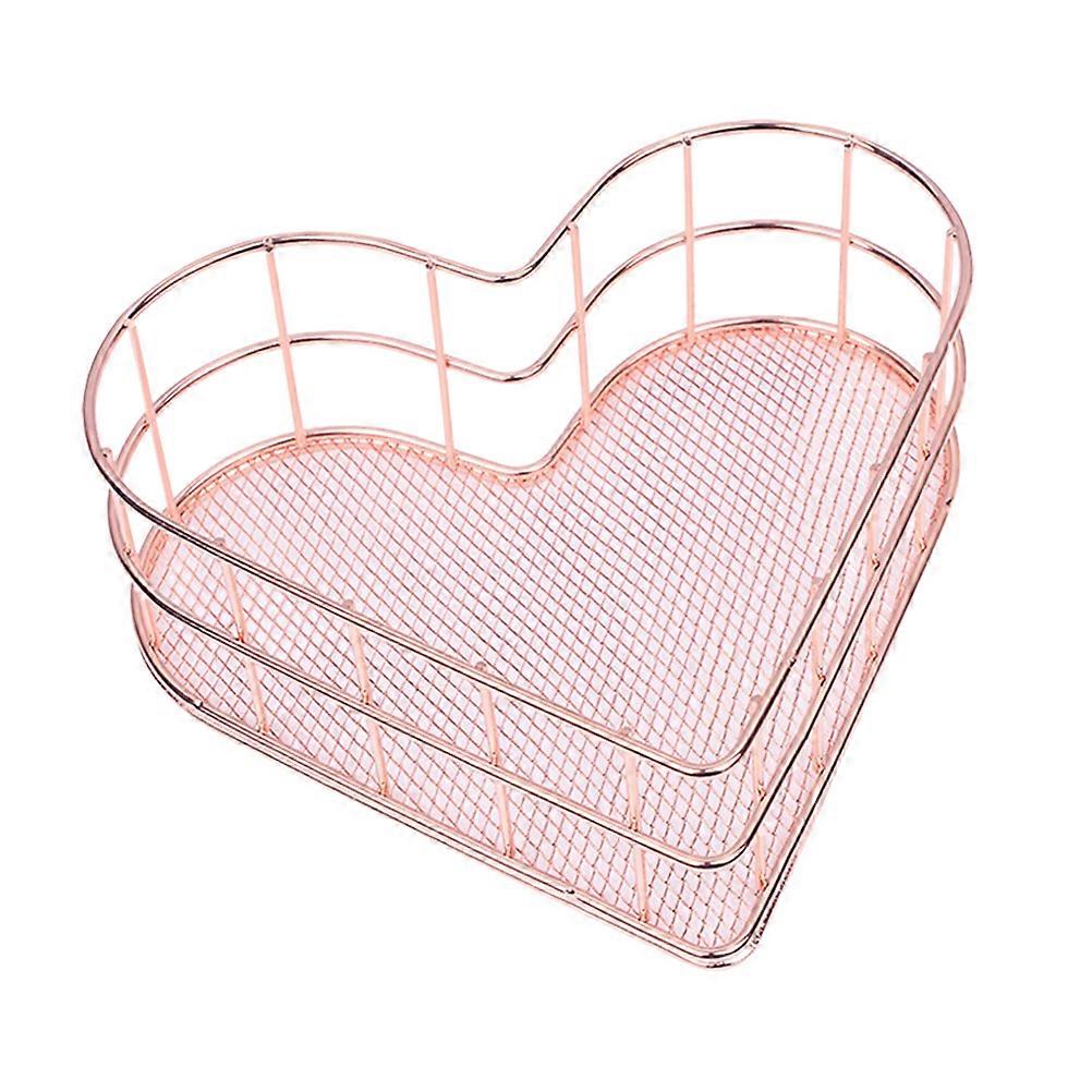 Here's a refined and professional product description based on your input:

 

**1pc Creative Rose Gold Metal Desktop File Organizer – Stylish