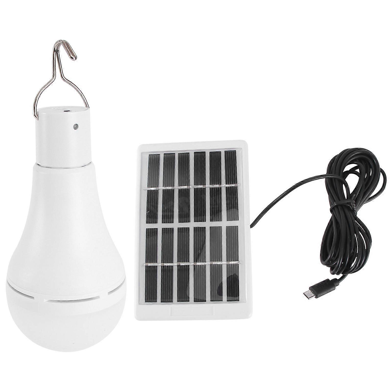 Solar Deck Lights Portable Solar Powered Led Bulb For Home Lighting Energy Saving 1 Set