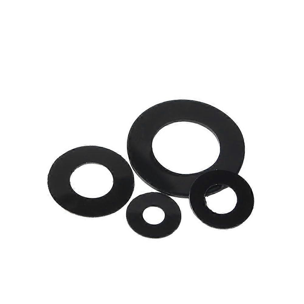 Bef M4X8X0.550PCS Black, M2M10, plastic/nylon, washers 0.30.8mm