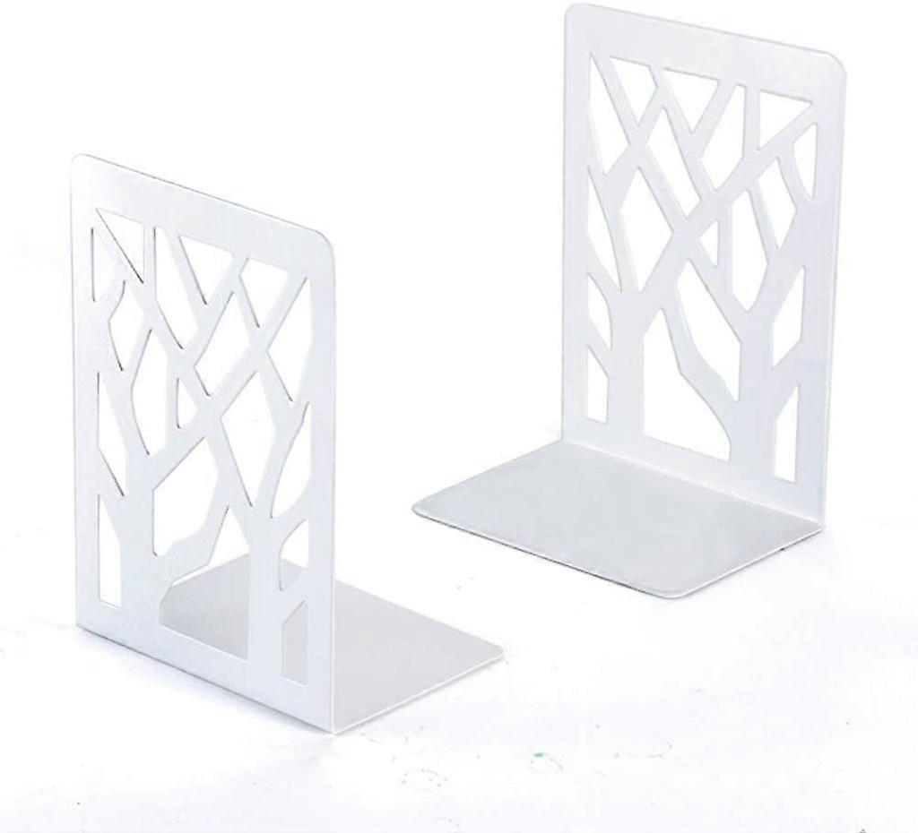 Metal Invisible Bookends for Shelf and Folder Storage (1 Pair)