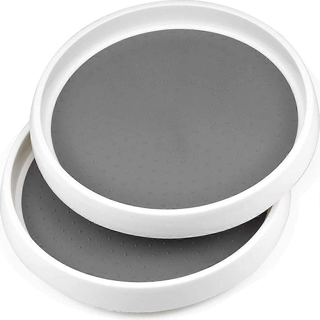 2-Piece 360° Rotating Turntable Spice Rack - 25cm