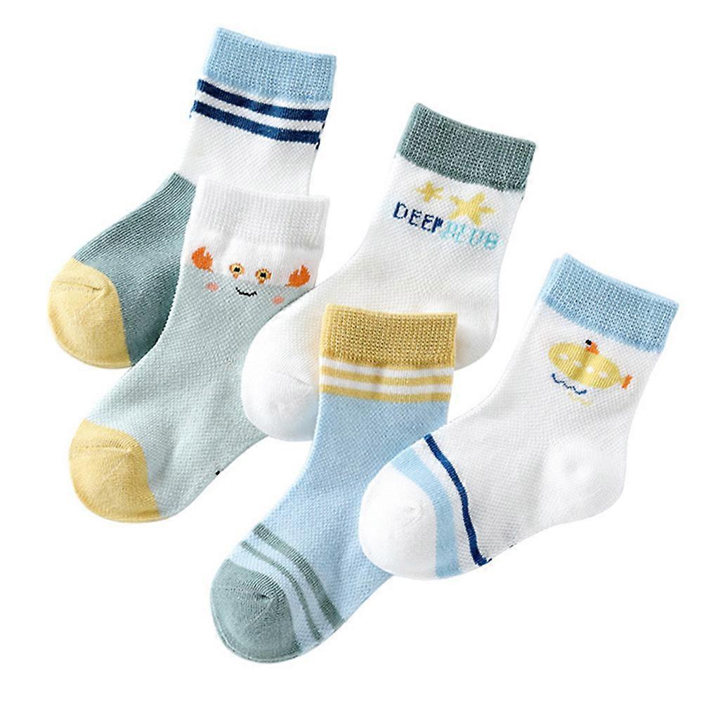 Toddlers Toe Socks Breathable Sock Infant Use Assorted Color 5Pair Durable