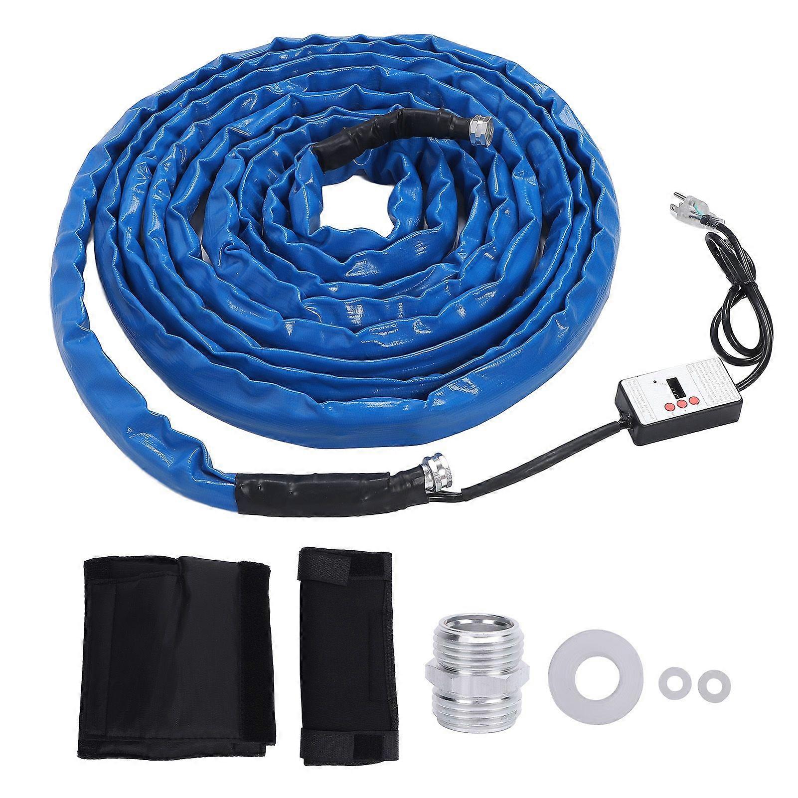 30FT RV Heated Water Hose with Digital Display Thermostat ~40 Antifreeze for Farm Garden Commercial Use MK28552