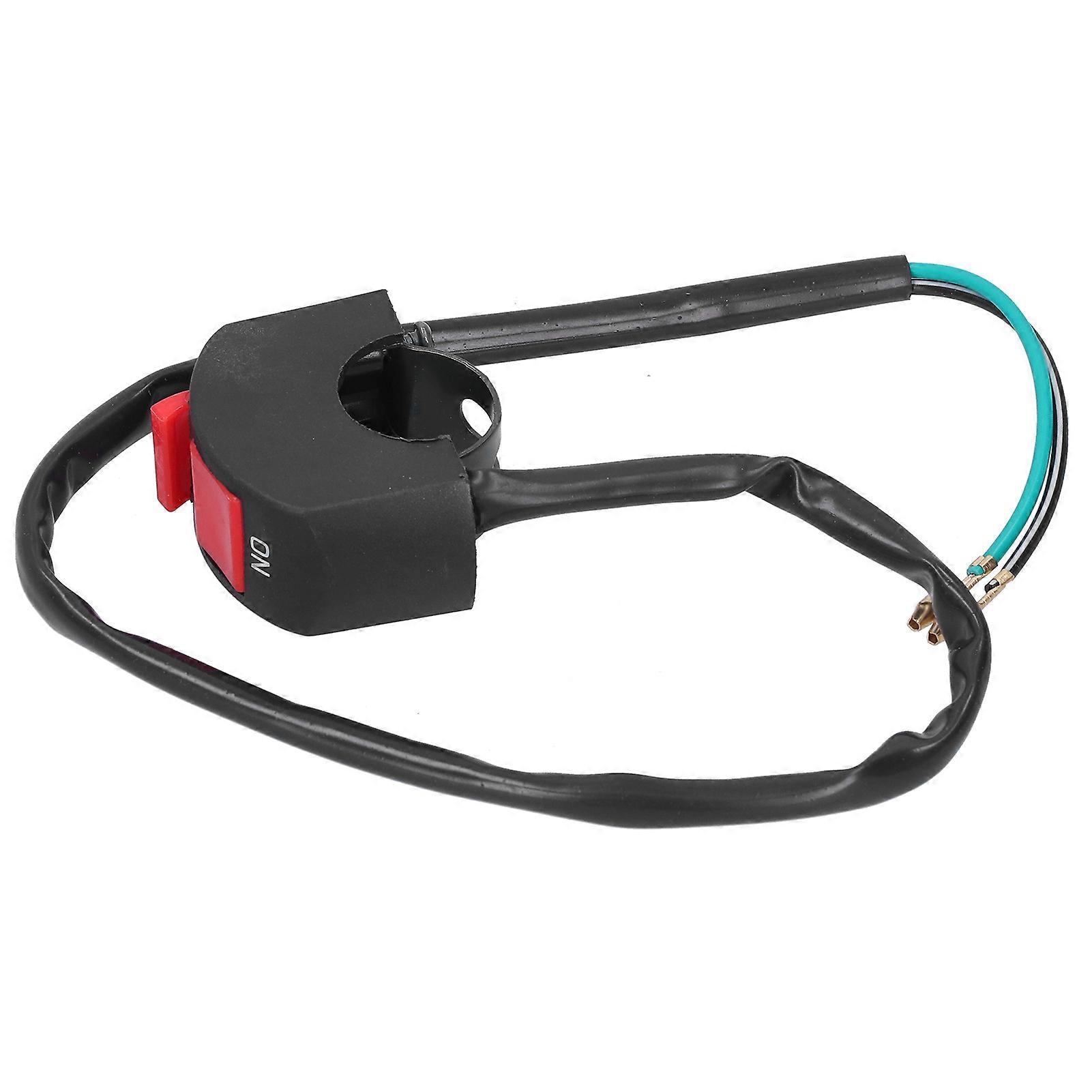 Motorcycle Handlebar Switch On/Off Button Waterproof for ATV UTV Scooter 7/8"
