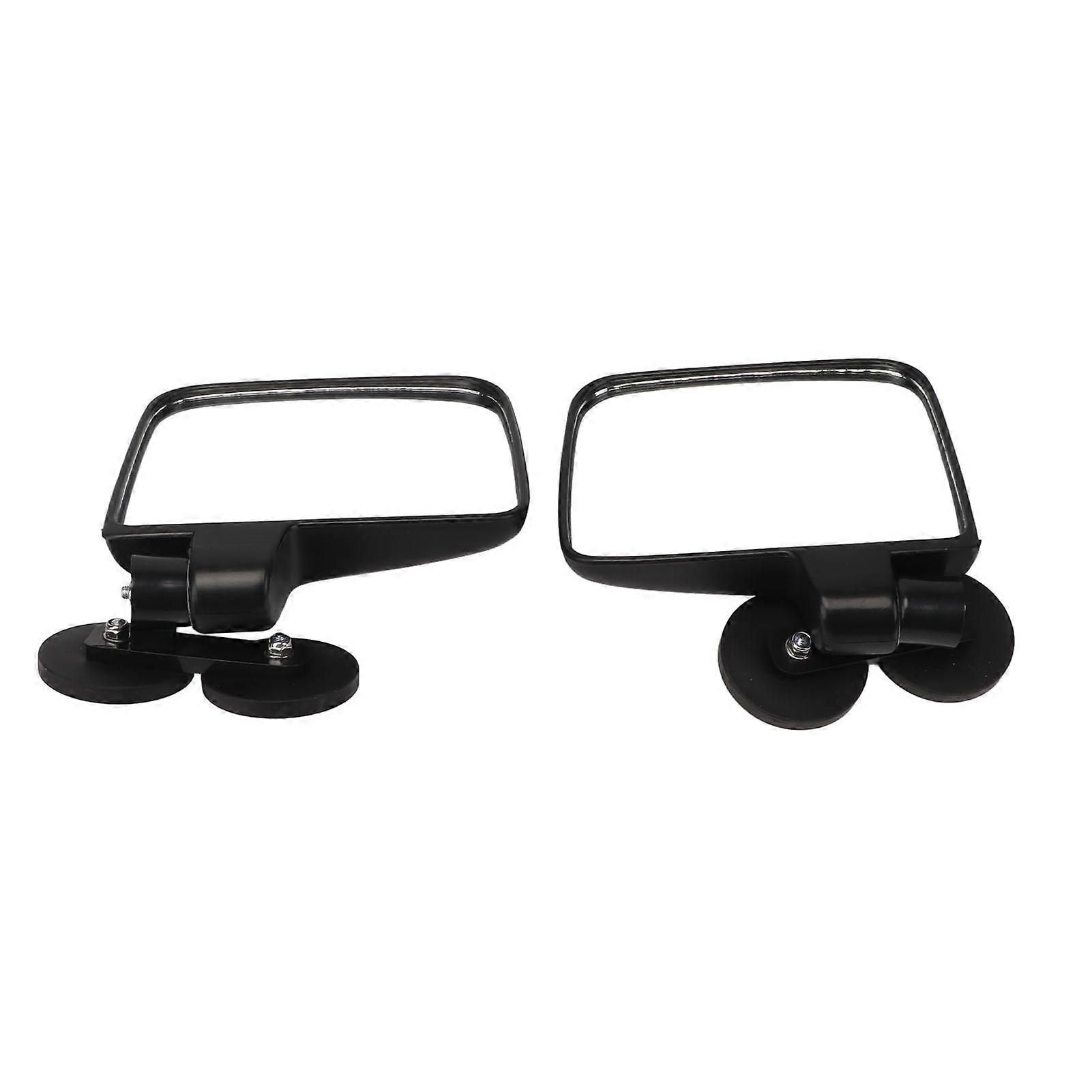 2 Pack Golf Cart Side Mirrors Reduce Blind Spots Adjustable Magnetic Convex Rear View Mirrors for UTV Golf Cart Tractor