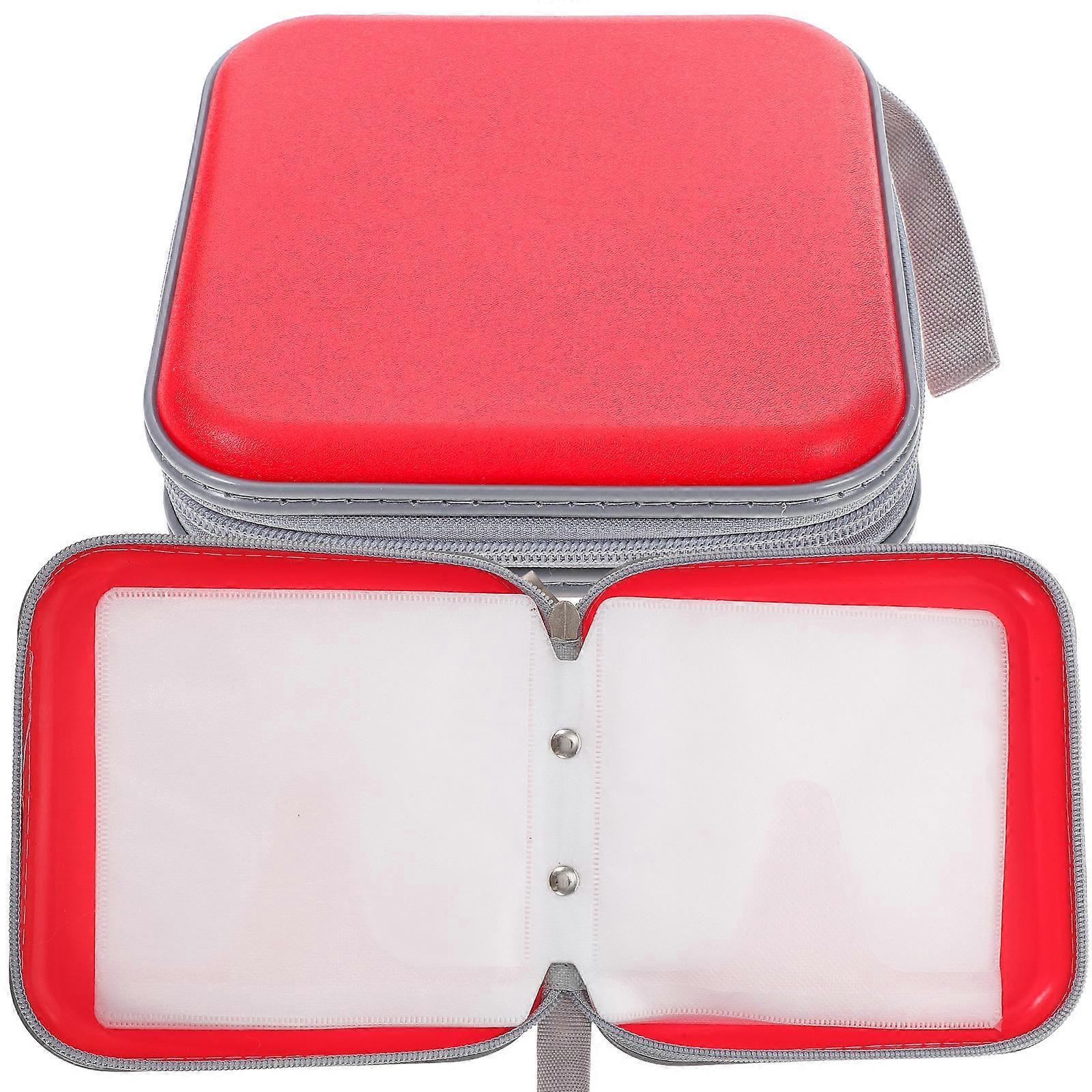 Cd Storage Container Dvd Organizer Case Simple Design For Home Use 2Pcs