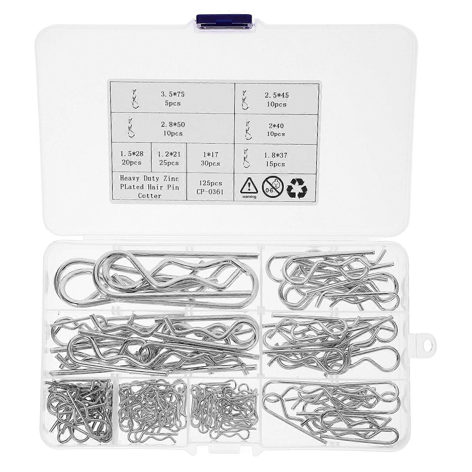 Hitch Locking Pin Cotter M2x40 Diy Enthusiasts 125Pcs