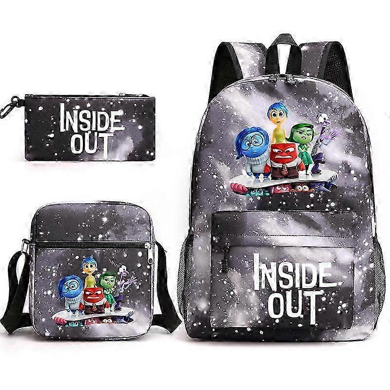Inside Out 2 School Bag Backpack Pencil Case Shoulder Bag Three-piece Set _24