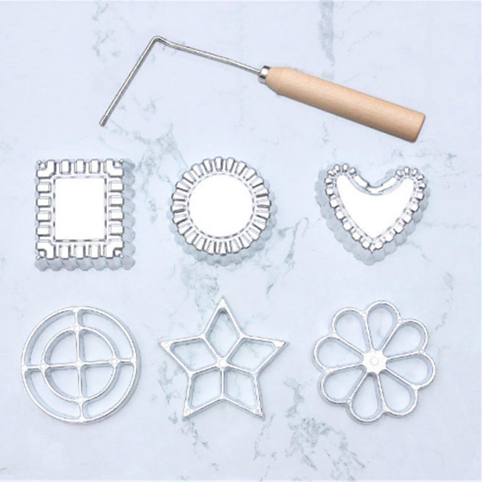 Mexican Roasting Rosette Waffle Iron Aluminum Alloy Easy Release (7 Pieces Set)