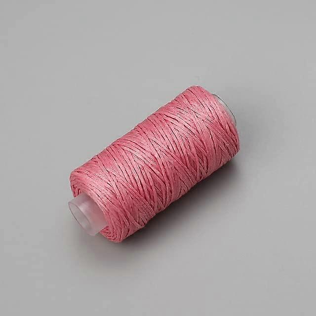 50m DIY Hand Stitched Leather Thread - Colored Polyester Flat Rope for Leather Crafting and Sewing Projects