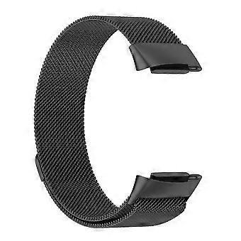 Für Fitbit Charge 6 Uhrenarmband aus Metall, Größe: L