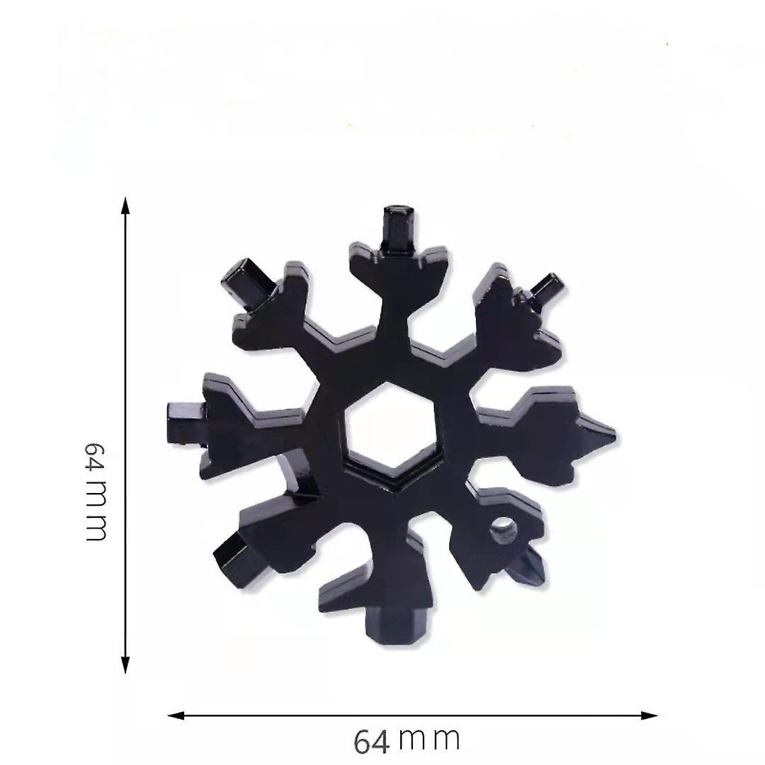 Multi-function Snow Spanner Multi-purpose Tool Steel Octagonal Hexagonal Portable 18 In 1 Mini Universal Spanner