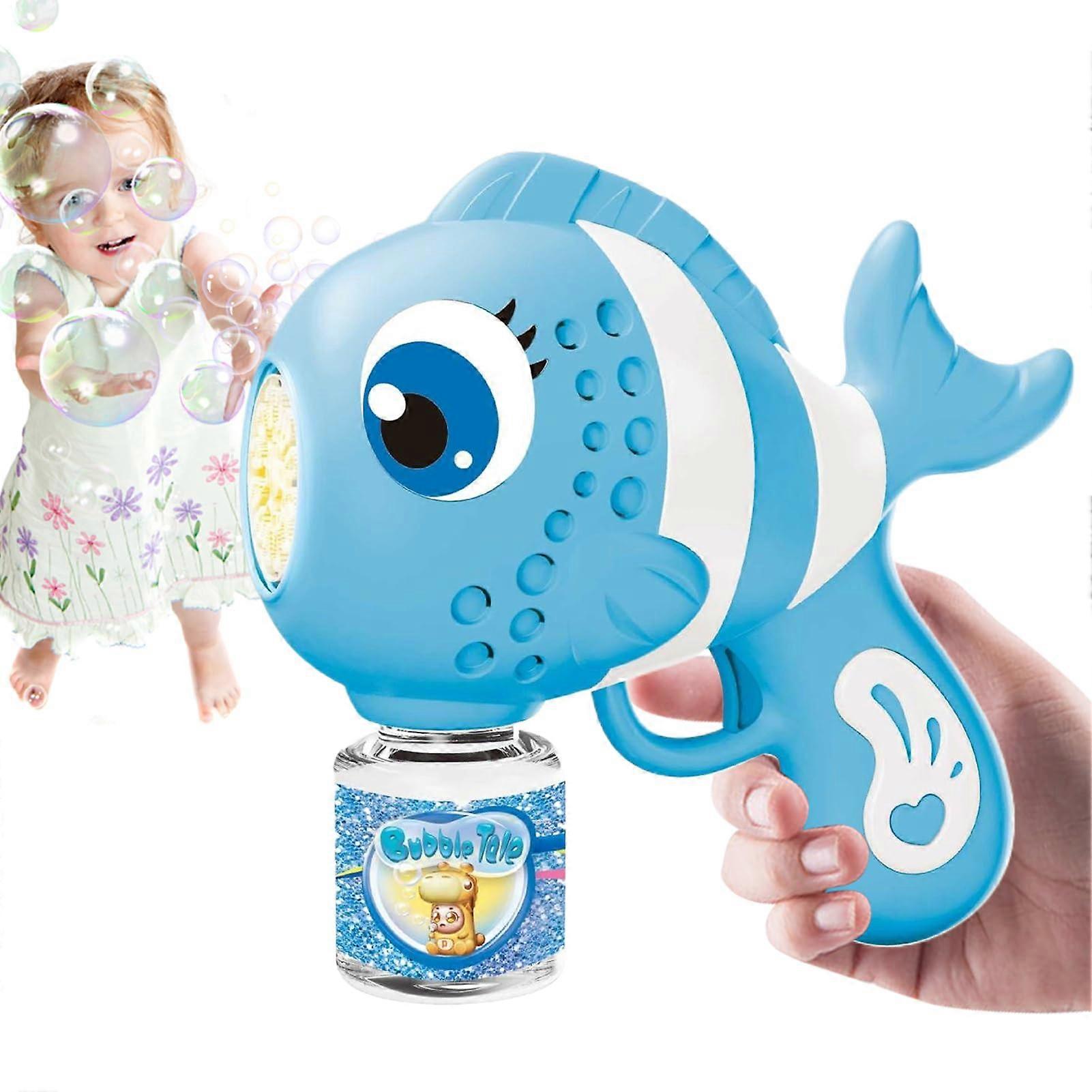 Portable Bubble Maker with Light Sound for Kids' Birthday Parties