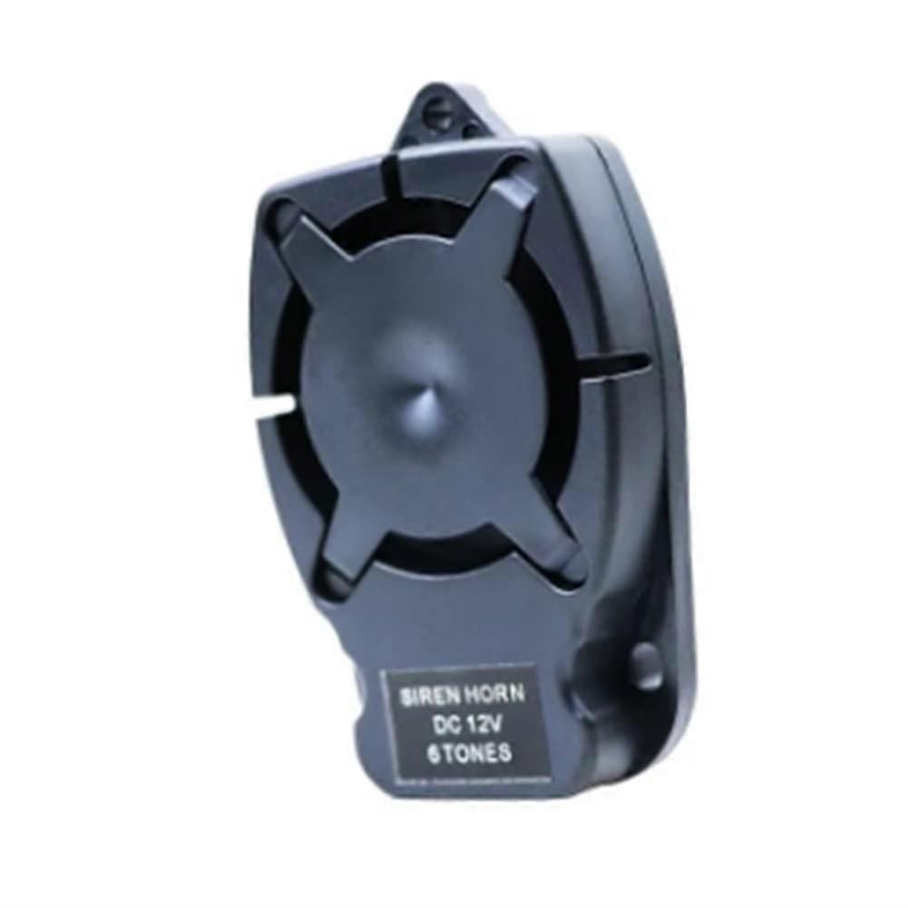 Alarm Horn Siren Six-Tone 12V Small Compact Siren With Flat Housing 110 dB Easy To Install