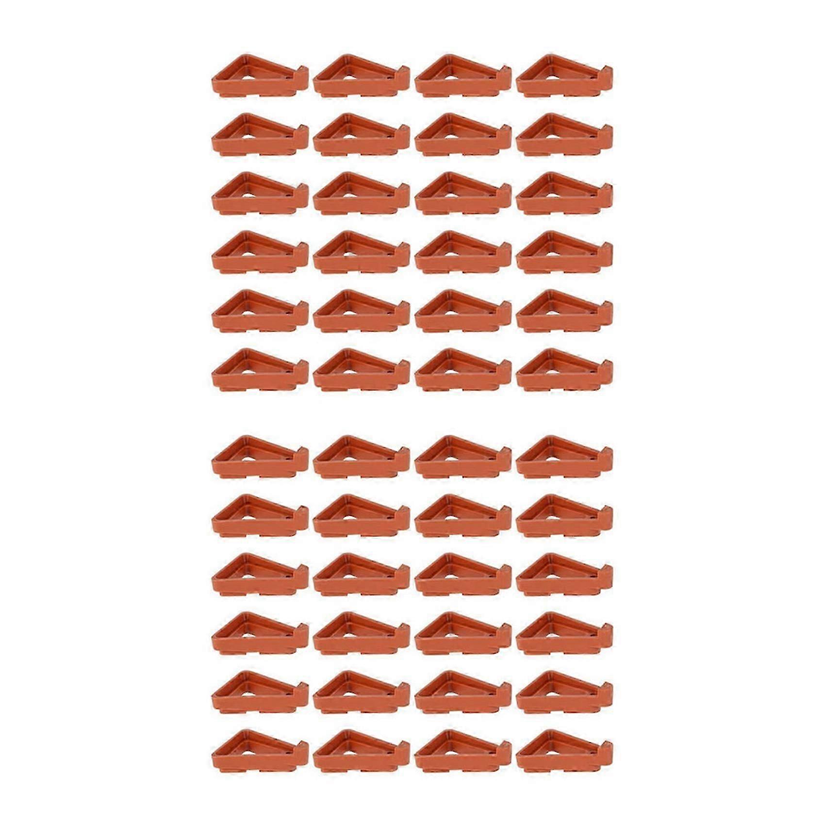 フラワー/プラントポットフィート、48個の目に見えないフラワーポットライザーフィートリフターつま先リフターサポート適合