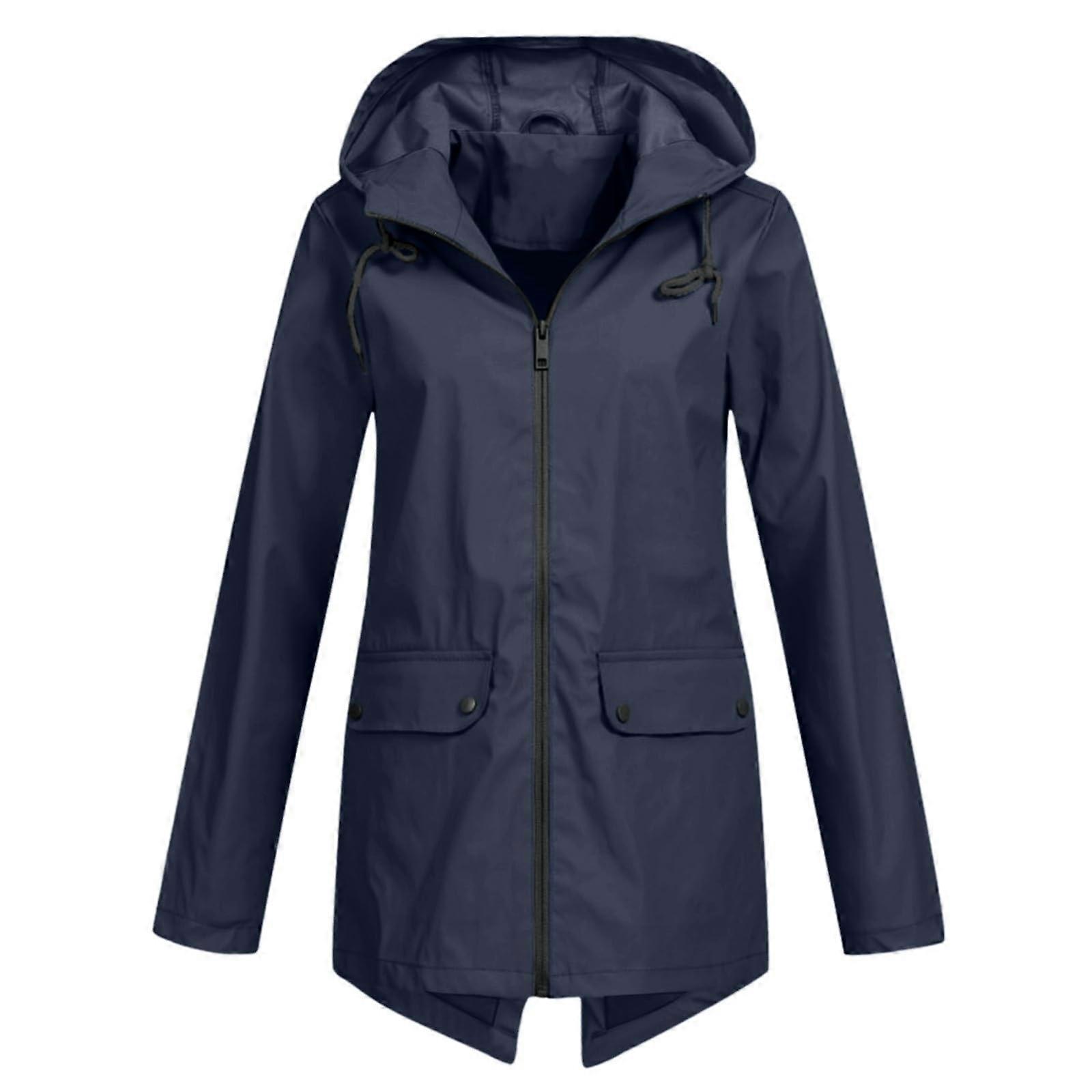 Rain Jacket Women's Breathable Long Bicycle Jacket Spring Large Sizes Windbreaker