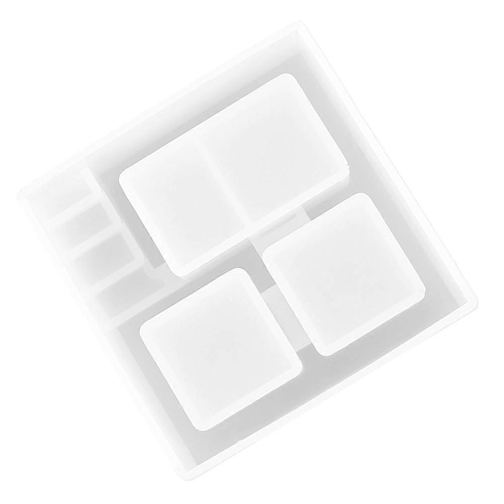 Simple Diy Mold Storage Box Mold Craft Making 10.6X10.6X3.3CM White 1Pack