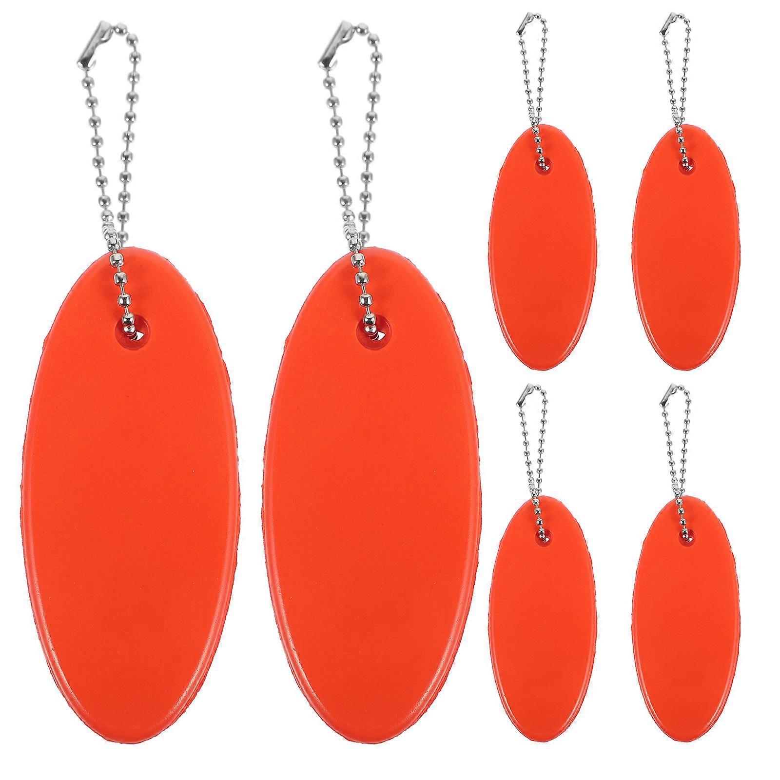 Surfboard Floating Keychains 6PCS Vibrant Lightweight Durable Key Holders for Boats Fishing Water Identification