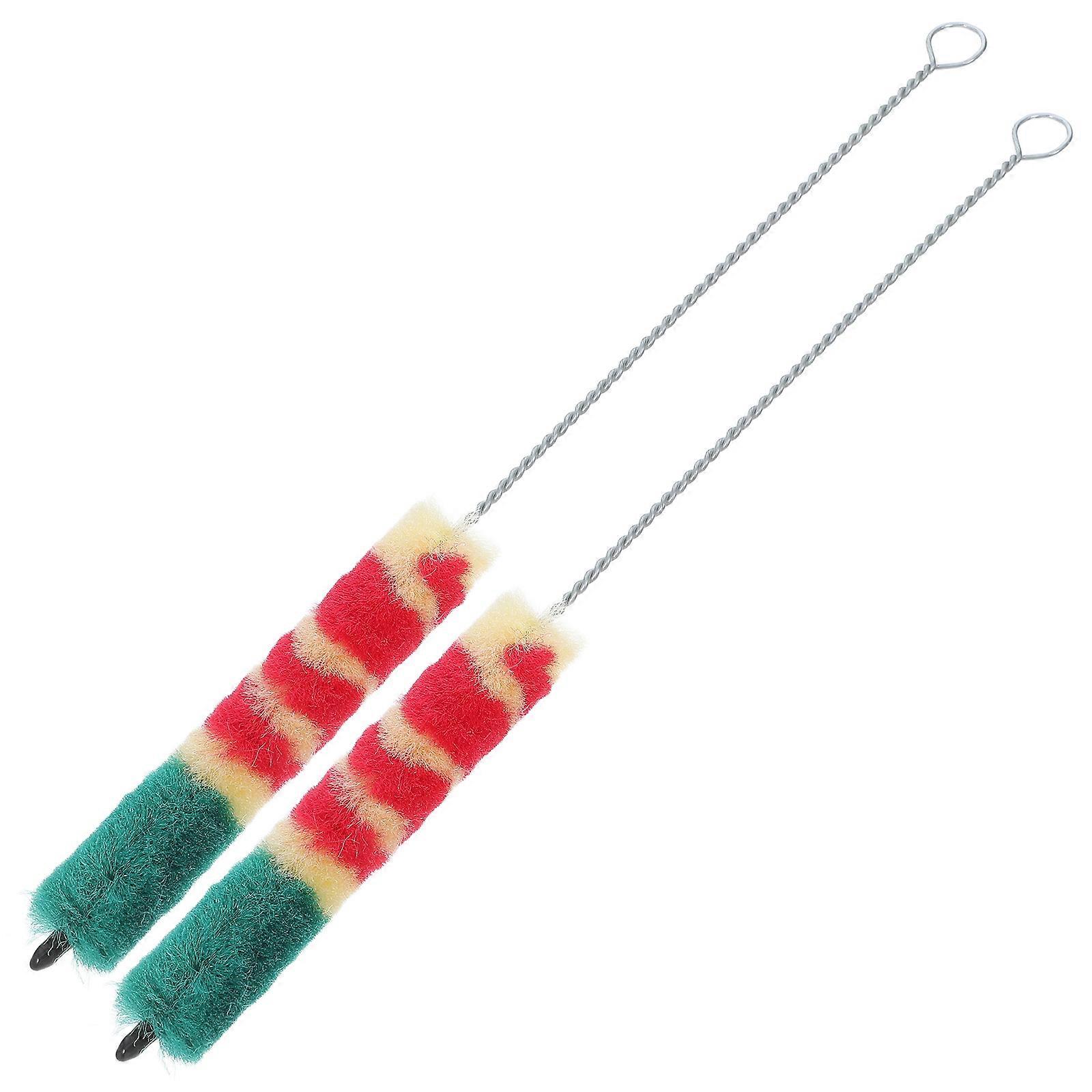 2pcs Piccolo Cleaning Brush Lightweight Maintenance Tool with Long Soft Bristles for Dust Removal, Easy Grip and Storage, Ideal for Musicians and