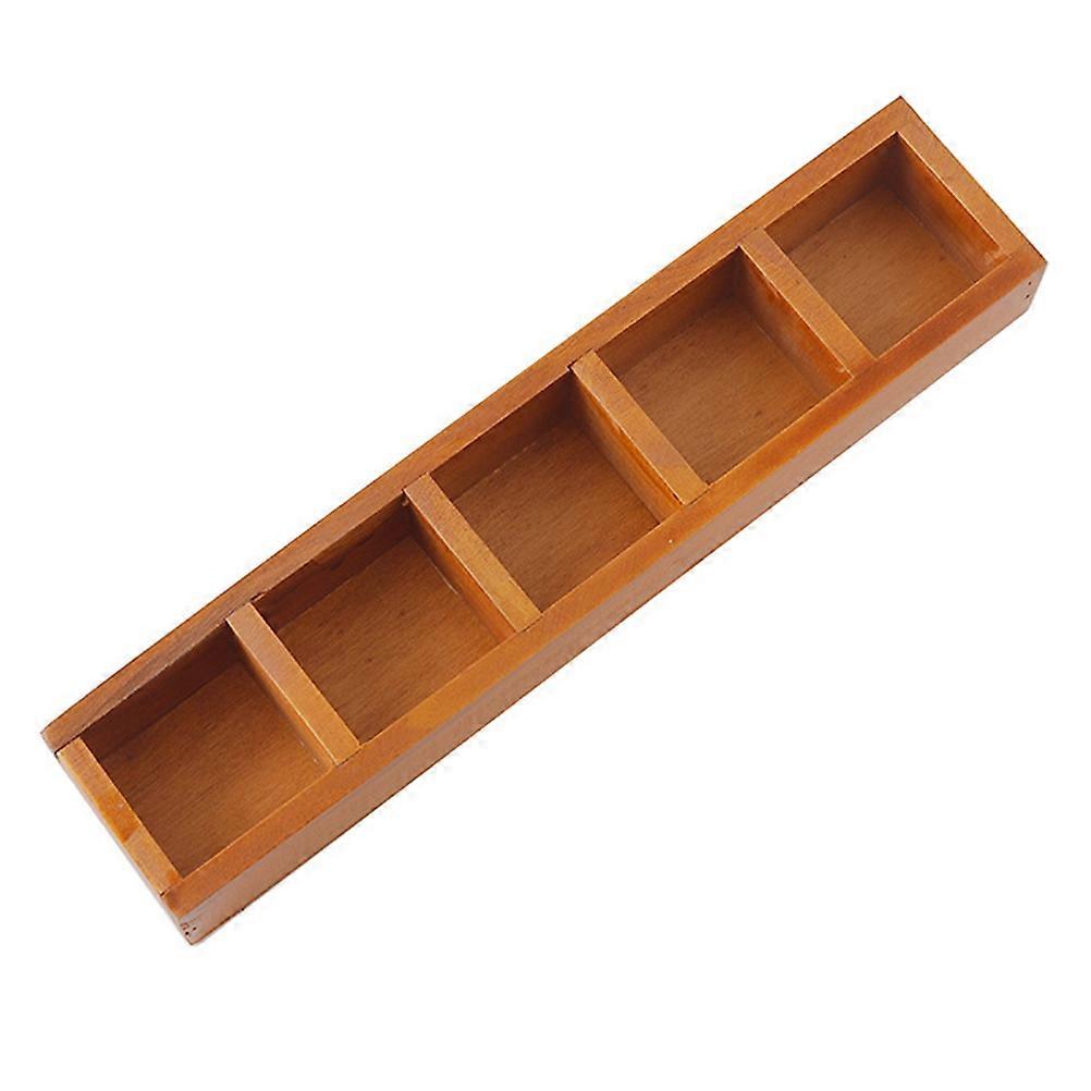 Home Organizer Storage Wooden Rustic Box Storage Container Adults Use For Home And Office 33.5x7.5x4.2 Cm 1Pack