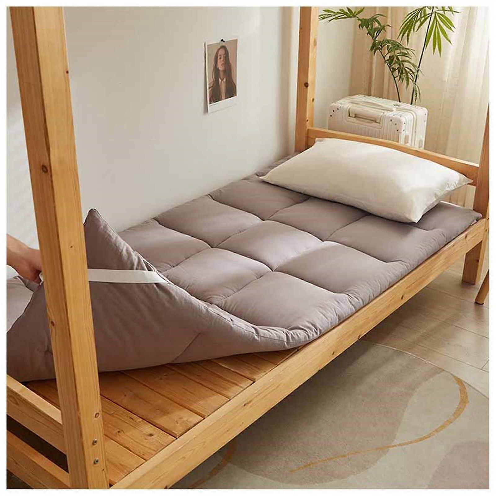 Thickened Japanese Futon Mattress, Soft Foldable Floor Mattress, Grey 200x220cm