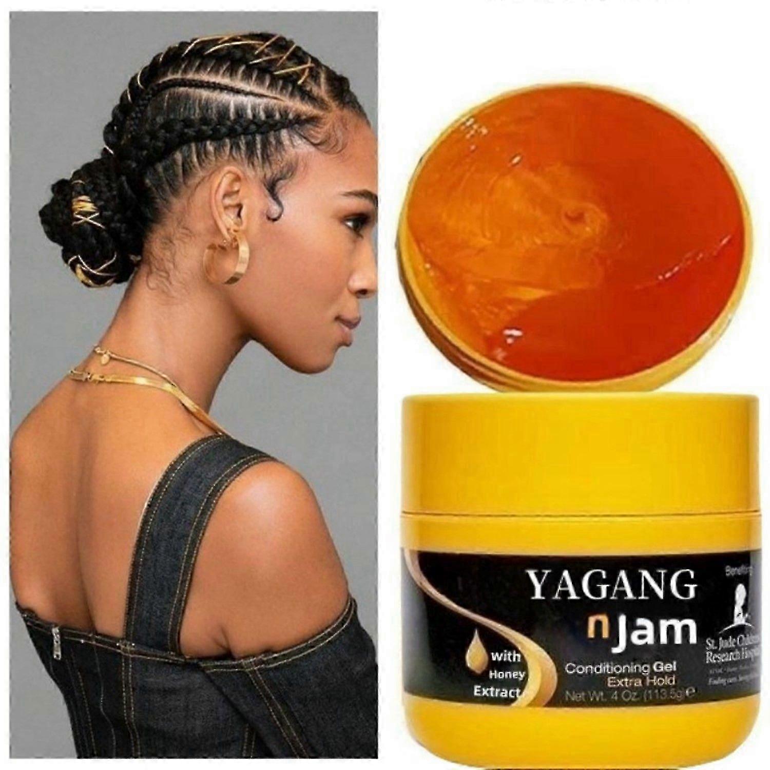 Edge Control Gel, Extra Hold Hair Gel - Perfect Shine and Jam Żel do Włosów Squeek Style, Żel do Warkocza i Edge Control Gel do Włosów Afro 113,5g
