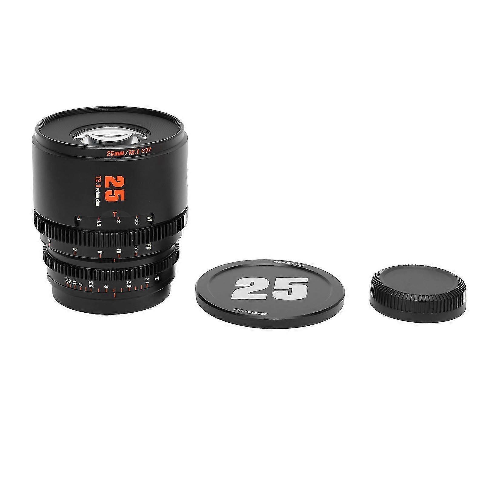 25Mm T2.1 Aps-c Cinema Lens - Large Aperture, Manual Focus, Lightweight Design