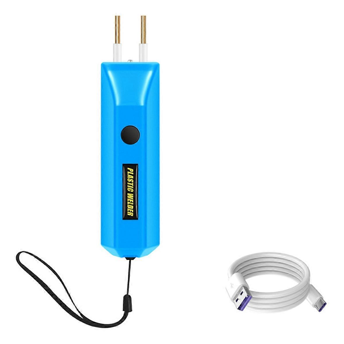 2In1 Plastic Welder Kit with Charging Cable 100W MINI Hot Blue