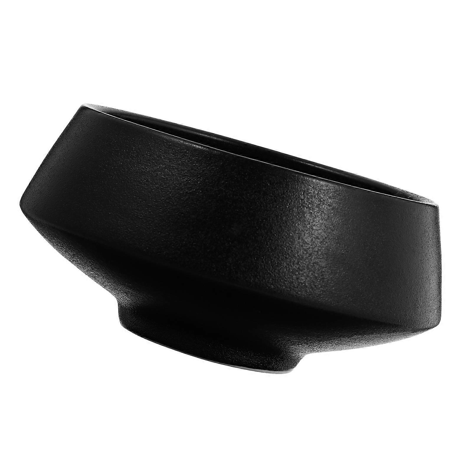 Creative Ceramic Bowl for Kitchen Use Black Food Serving Container with Smooth Surface 1Pc