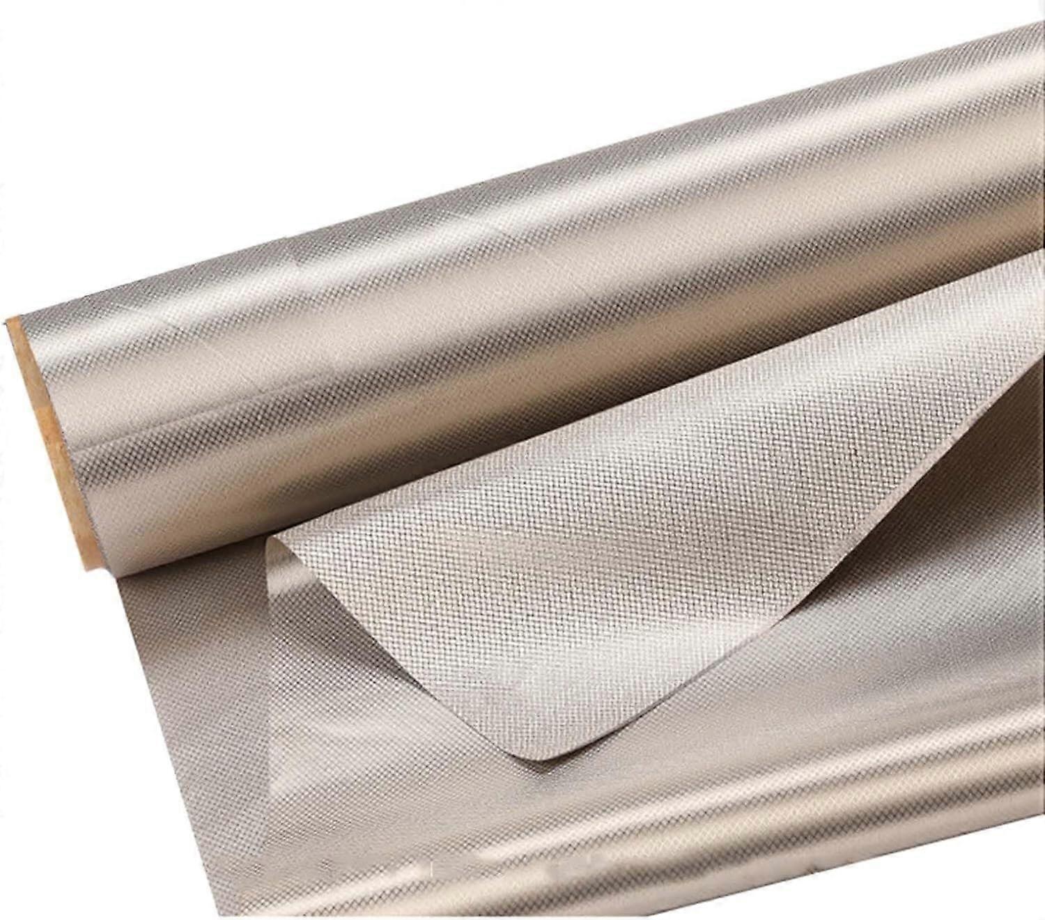 Signal Blocking Fabric Shielding Cloth 1.1x5m for Mobile Device Radiation Protection, WiFi Isolation, Silver
