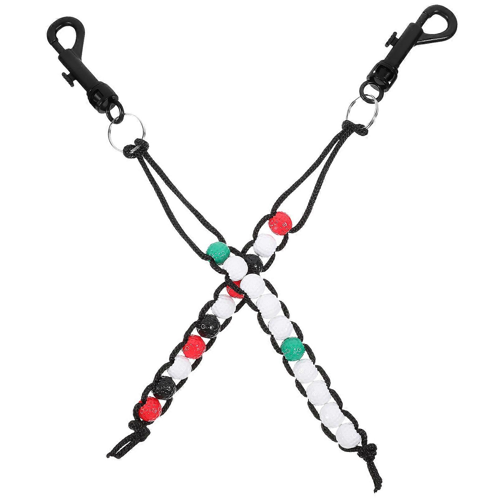 Golf Score Counter Clip Wrist Worn Golfing Scoring Tool 11.8×0.6×0.5in 2Pcs