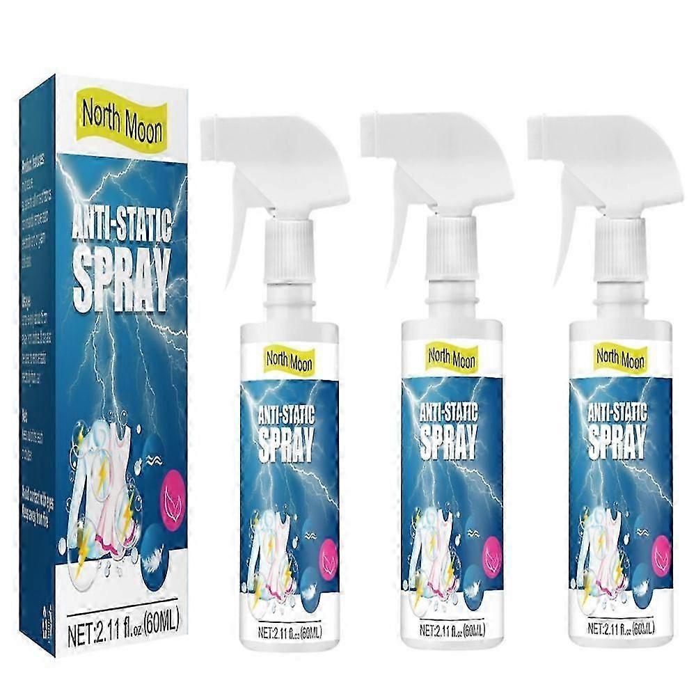 1-3PCS Anti Static Spray, Anti Static Spray för kläder, Static Remover för kläder, Static Eliminator Spray, Static Cling Remover, Minska statisk Clin