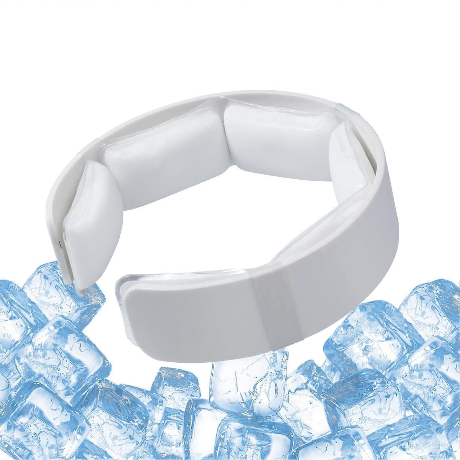 Reusable Neck Cooling Ice Ring with Phase Change Material, Portable Flexible Cooler