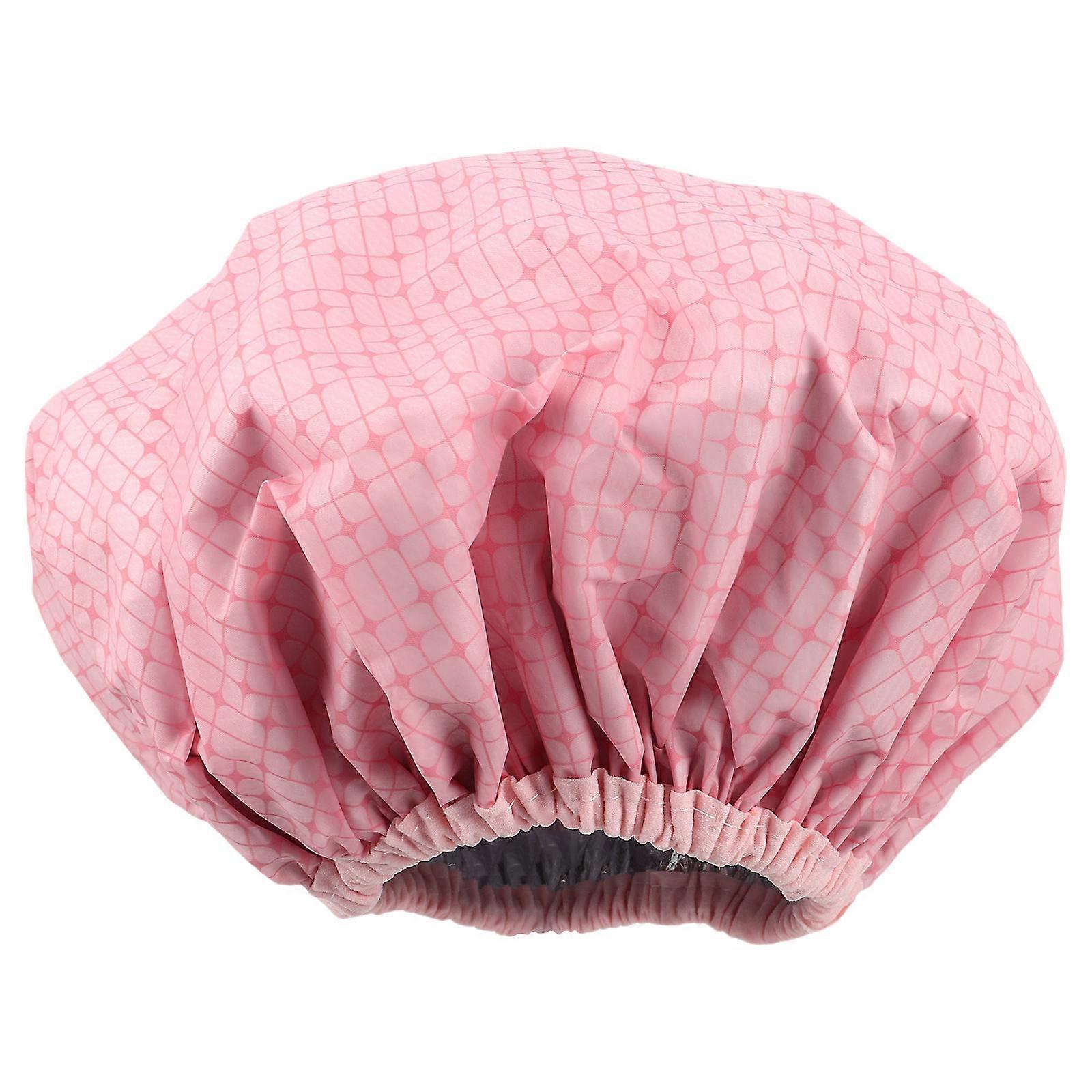 Waterproof Hair Steamer Cap For Professional Setting Deep Nourishment And Reusable Pink 30.00X30.00X0.30CM 1Pack